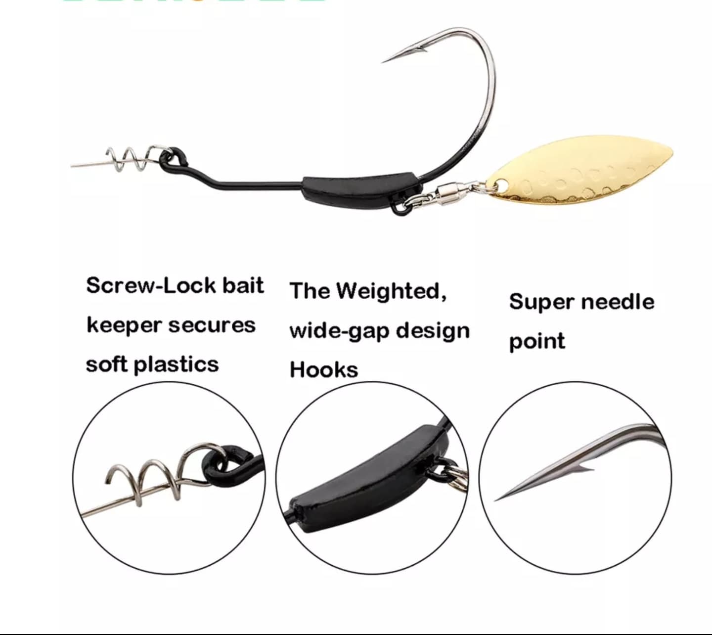 WEEDLESS WORM HOOKS ( WEIGHTED )  Australian Fishing Lures Online
